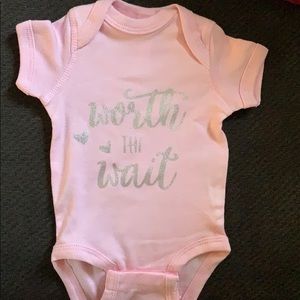 NEW! Worth the wait newborn onesie